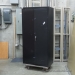 Black 2 Door Metal Storage Cabinet with Adjustable Shelves